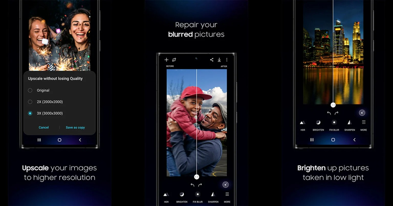 Galaxy Enhance-X là ứng dụng chỉnh ảnh tích hợp AI xịn xò từ Samsung