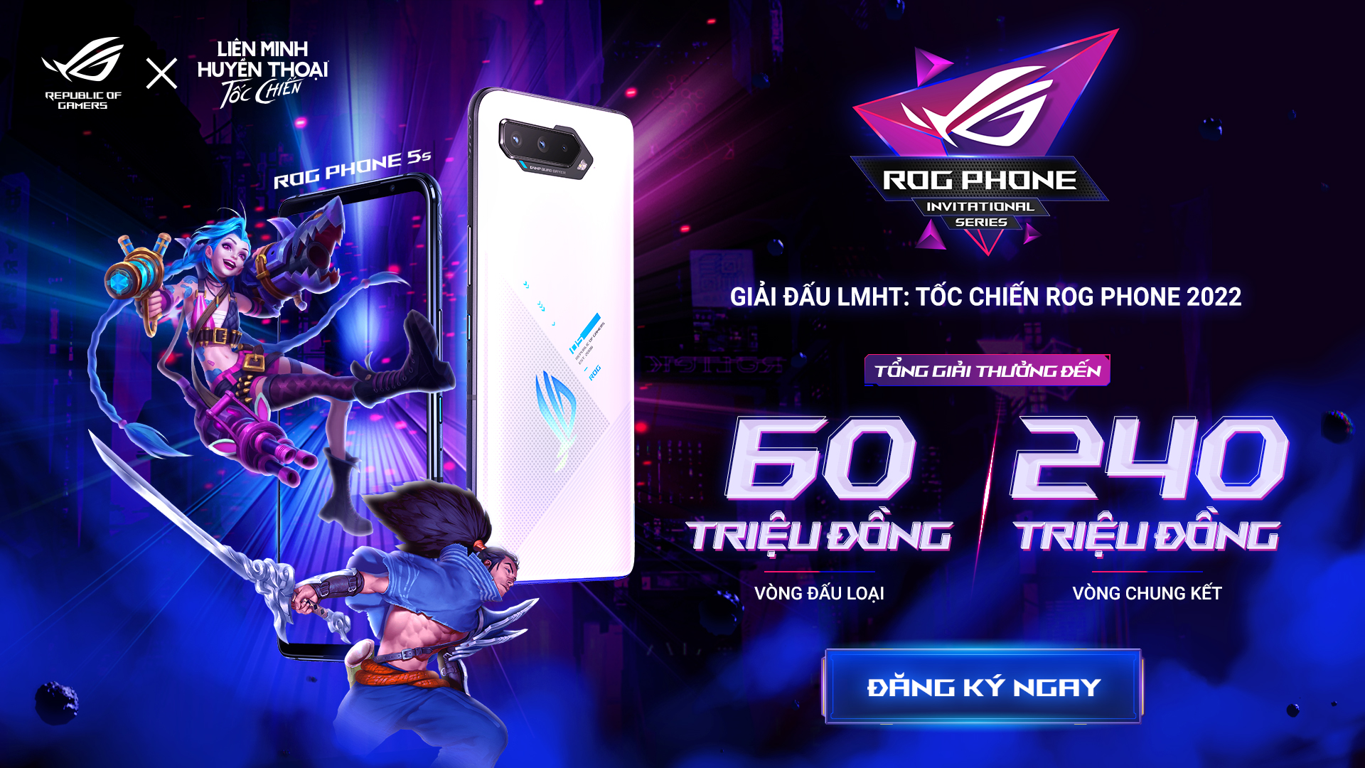 ASUS ROG và VNG công bố giải đấu ROG Phone Invitational Series 2022