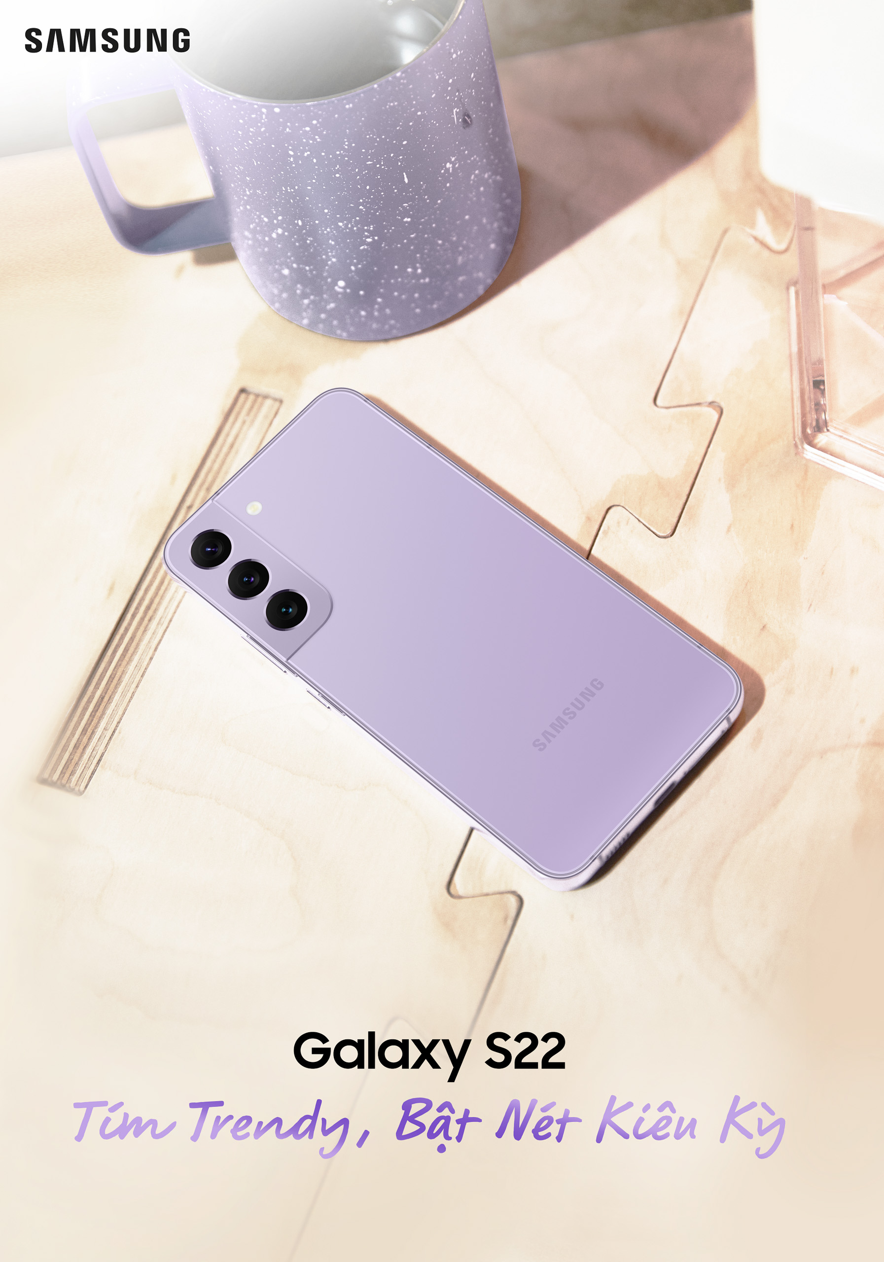 Samsung trình làng phiên bản Galaxy S22 “Tím Trendy Bật Nét Kiêu Kỳ”