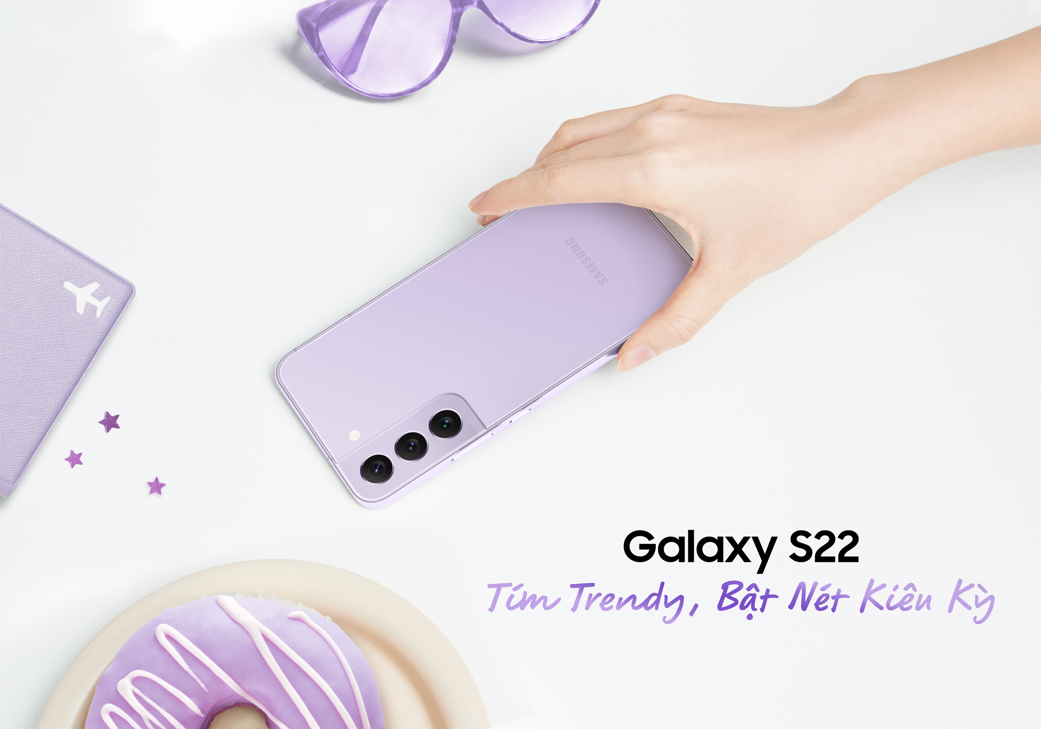 FPT Shop độc quyền bán Galaxy S22 Bora Purple, ưu đãi đến 6.29 triệu cho khách đặt trước