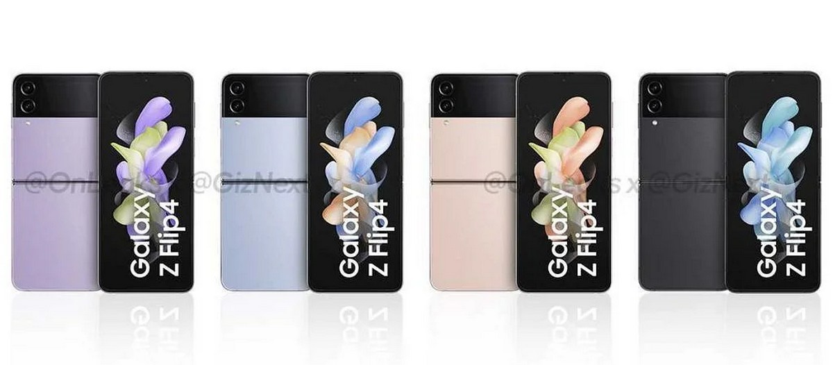 Xuất hiện loạt ảnh render Galaxy Z Flip4 cho thấy các tùy chọn màu sắc mới