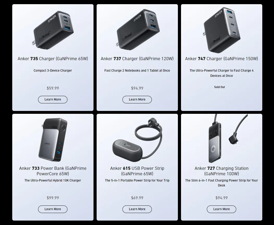 Anker ra mắt dòng sạc GaNPrime mới có thể sạc nhiều thiết bị tốc độ cao