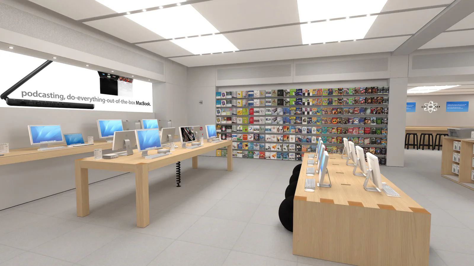 Ghé thăm cửa hàng Apple Store đầu tiên thông qua hình ảnh 3D từ ứng dụng Mac mới