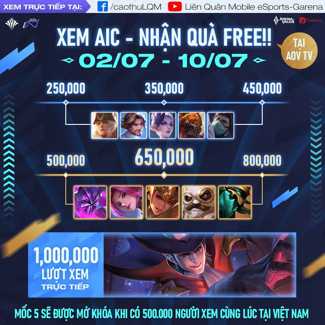 Giải đấu Liên Quân Mobile quốc tế AIC 2022: V Gaming và One Team Esport quyết chiến tại chung kết ngày 10/7