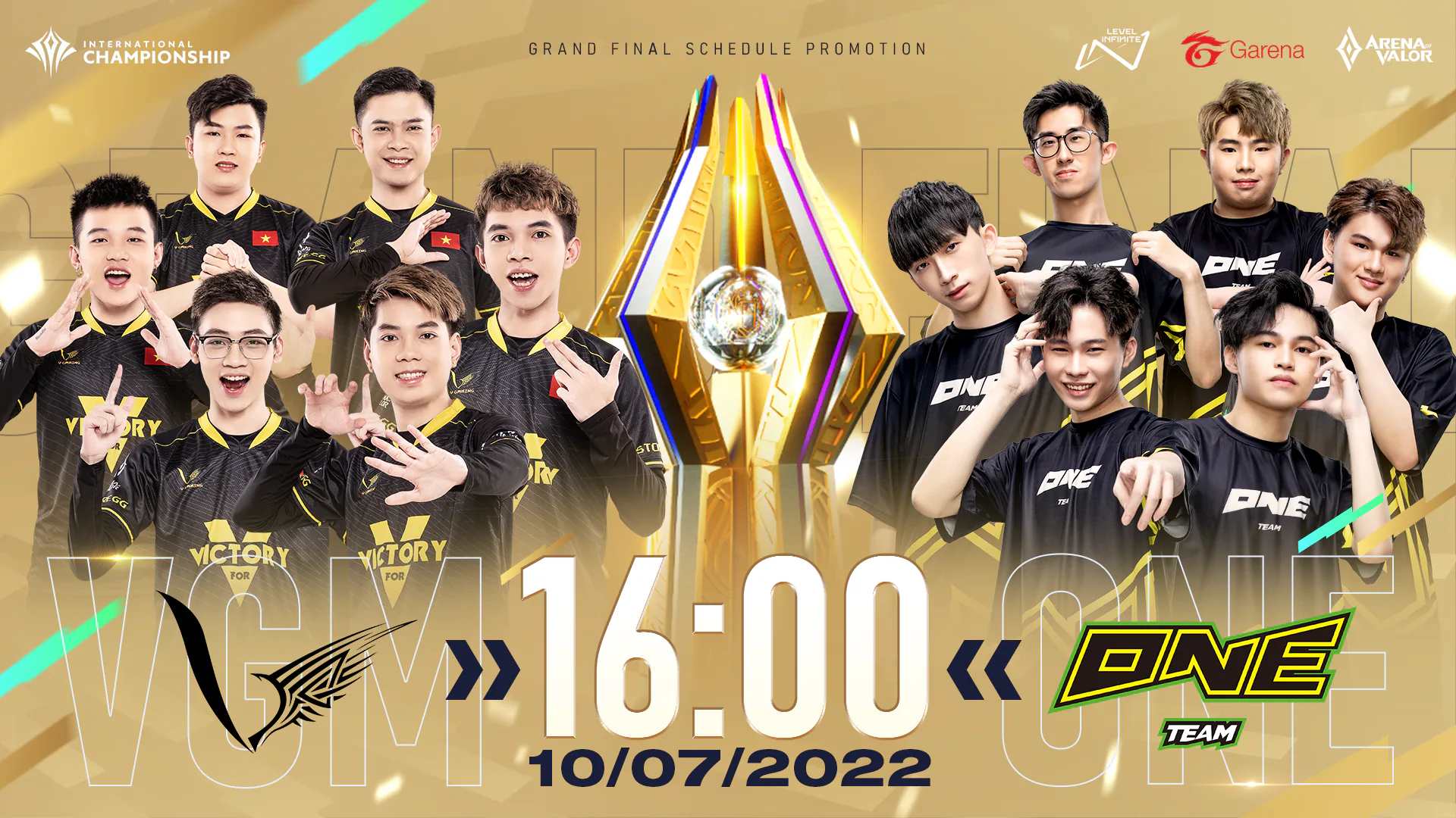 Giải đấu Liên Quân Mobile quốc tế AIC 2022: V Gaming và One Team Esport quyết chiến tại chung kết ngày 10/7