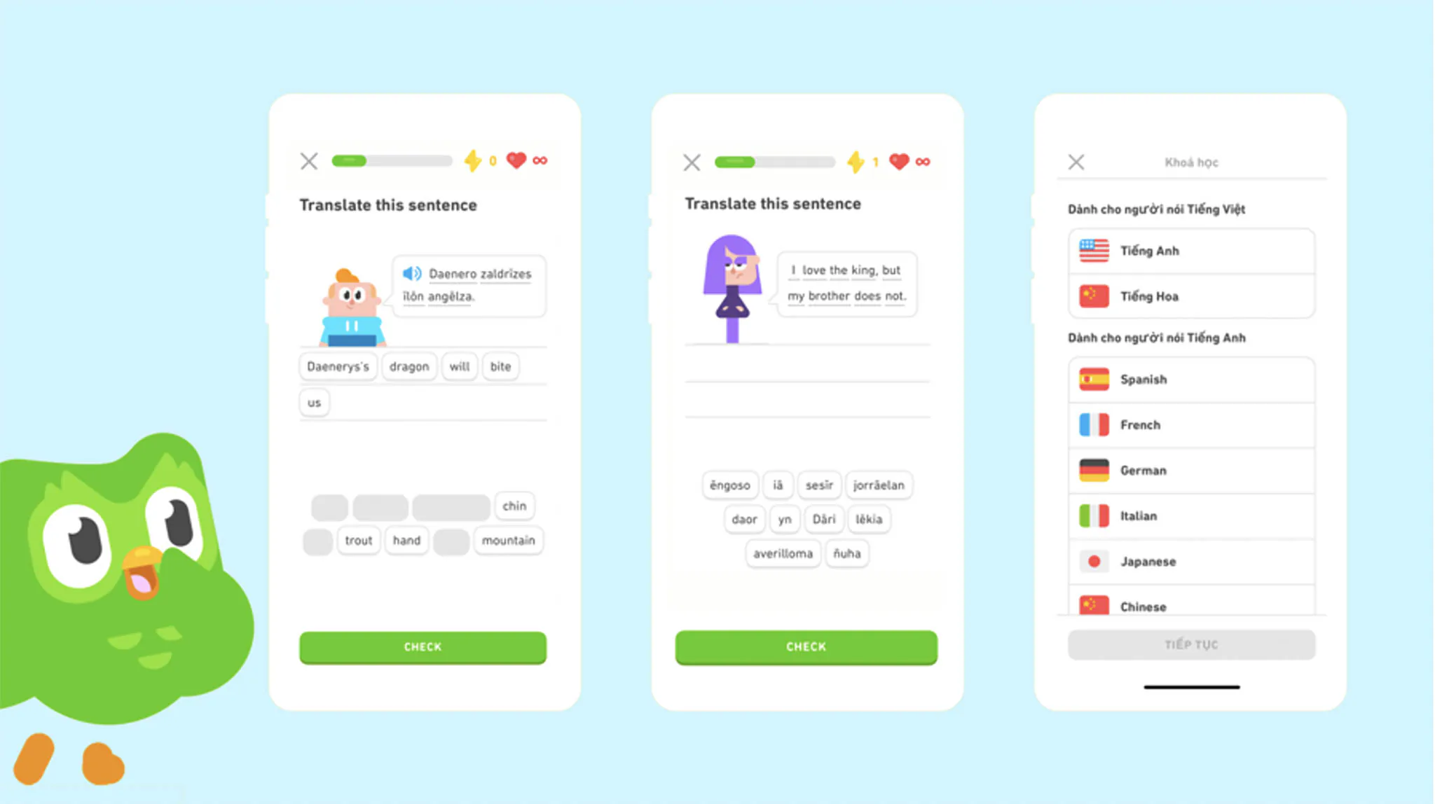 Duolingo hợp tác HBO Max trước thềm ra mắt phim “House of The Dragon”