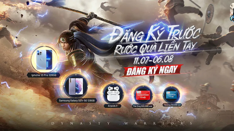 Đã có game thủ trúng giải thưởng Samsung Galaxy S21+ từ Dynasty Warriors: Overlords