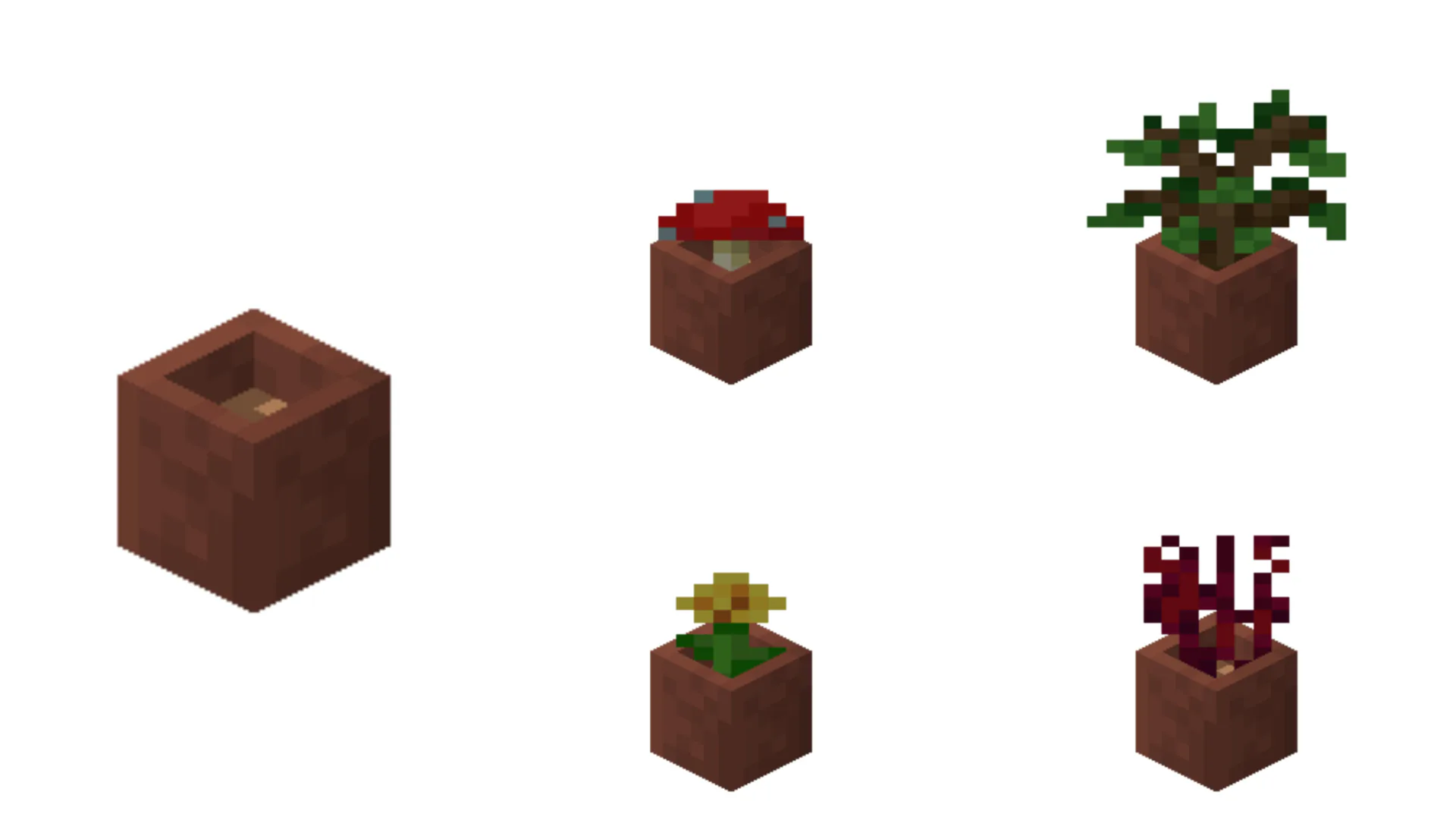 Cách tạo một bình hoa trong game Minecraft