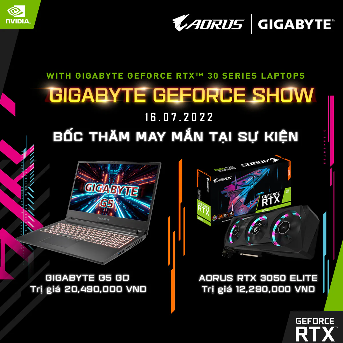 GIGABYTE tổ chức Offline Event siêu khủng "GIGABYTE Geforce Show" tại TP. HCM