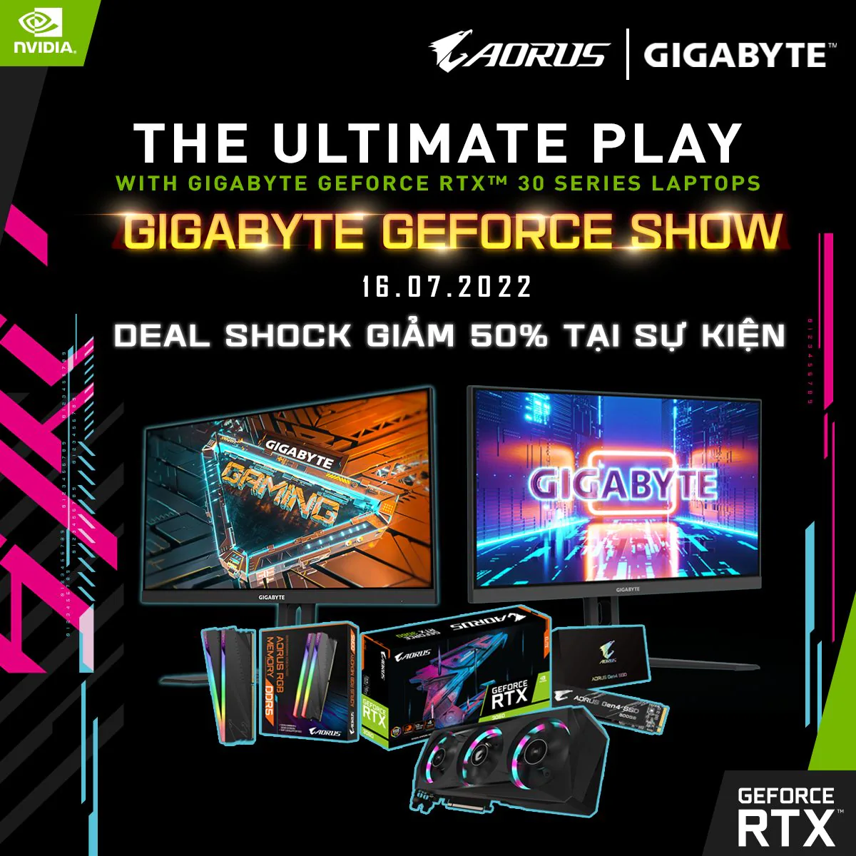GIGABYTE tổ chức Offline Event siêu khủng "GIGABYTE Geforce Show" tại TP. HCM