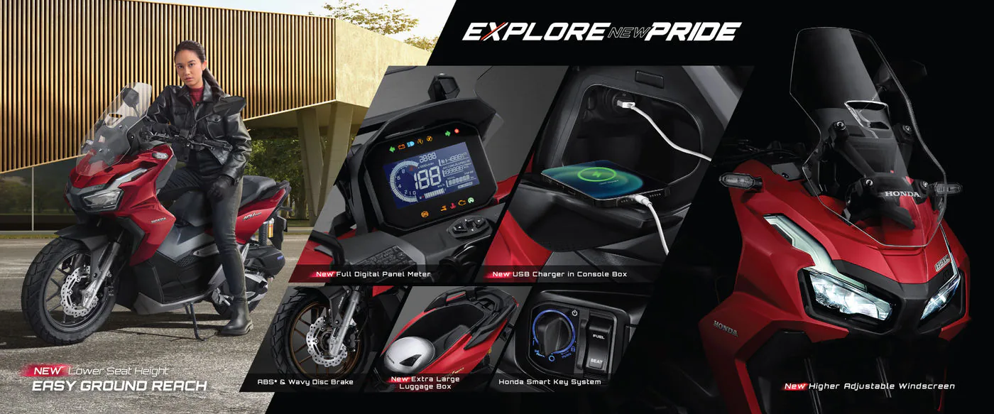 Lộ diện Honda ADV 160 2022 với giá quy đổi 56 triệu đồng cùng mức tiêu thụ xăng khoảng 2.22 lít/100 km.