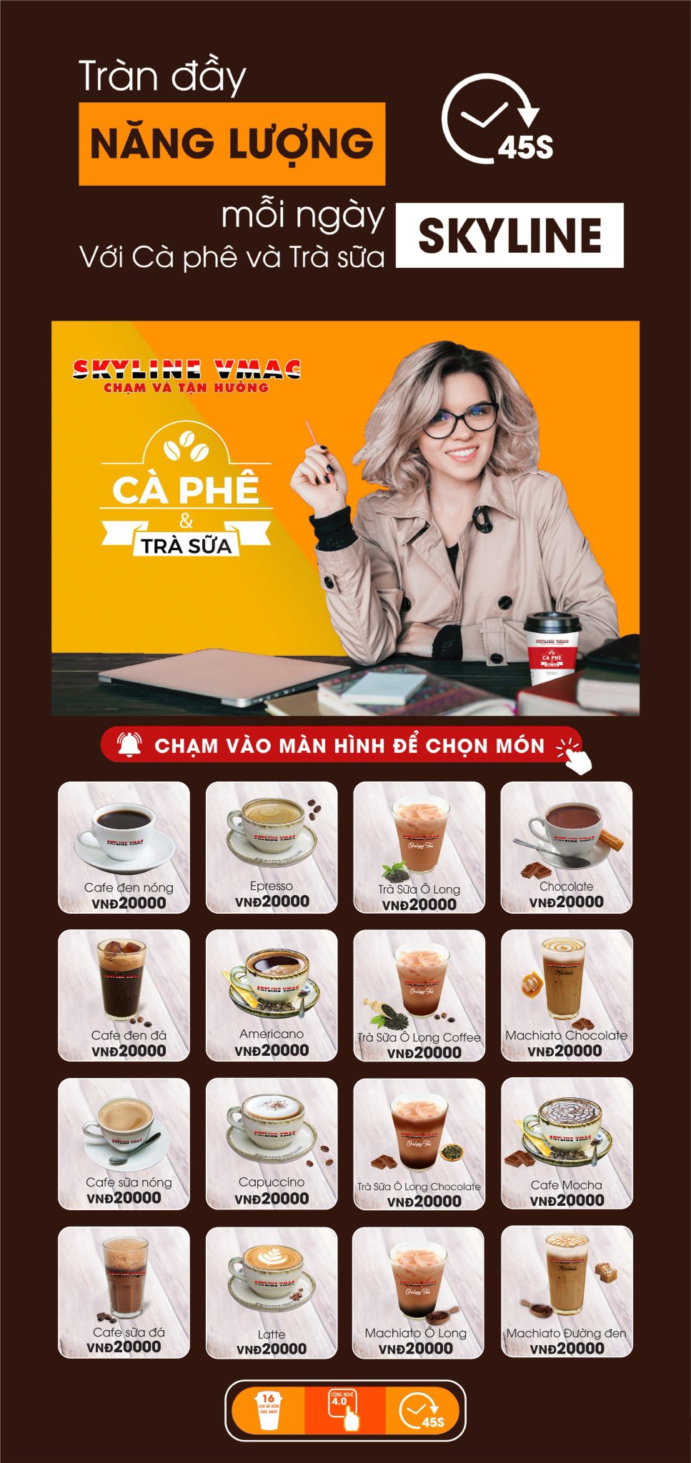 Máy pha cà phê tự động Skyline VMAC lần đầu có mặt tại Hồ Chí Minh
