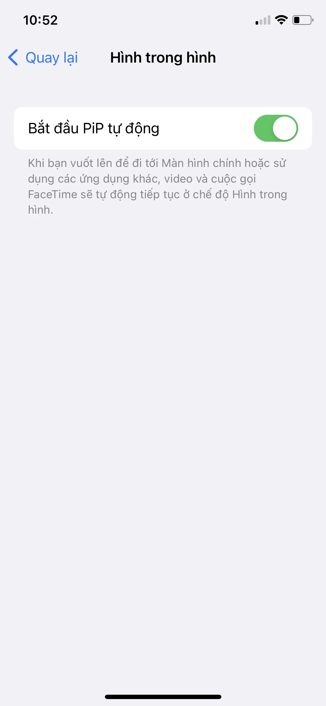 Hướng dẫn cách tắt tính năng Picture ing Picture trên iPhone