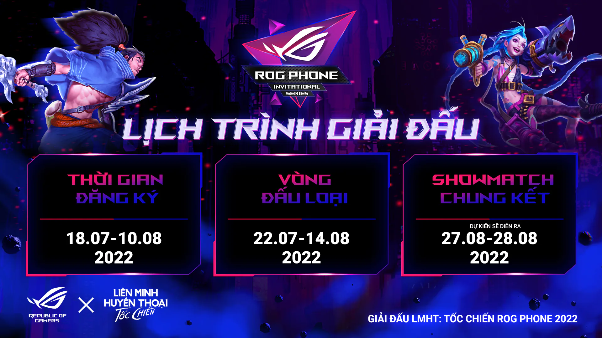 ASUS ROG và VNG công bố giải đấu ROG Phone Invitational Series 2022