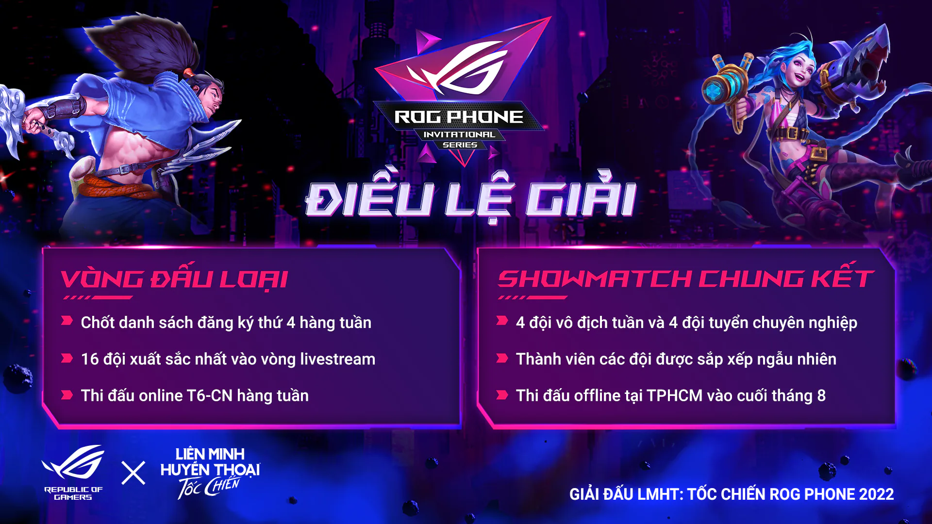 ASUS ROG và VNG công bố giải đấu ROG Phone Invitational Series 2022