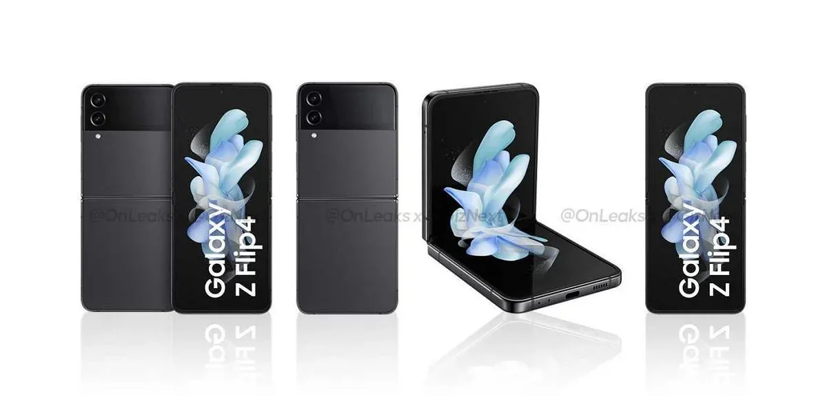 Xuất hiện loạt ảnh render Galaxy Z Flip4 cho thấy các tùy chọn màu sắc mới