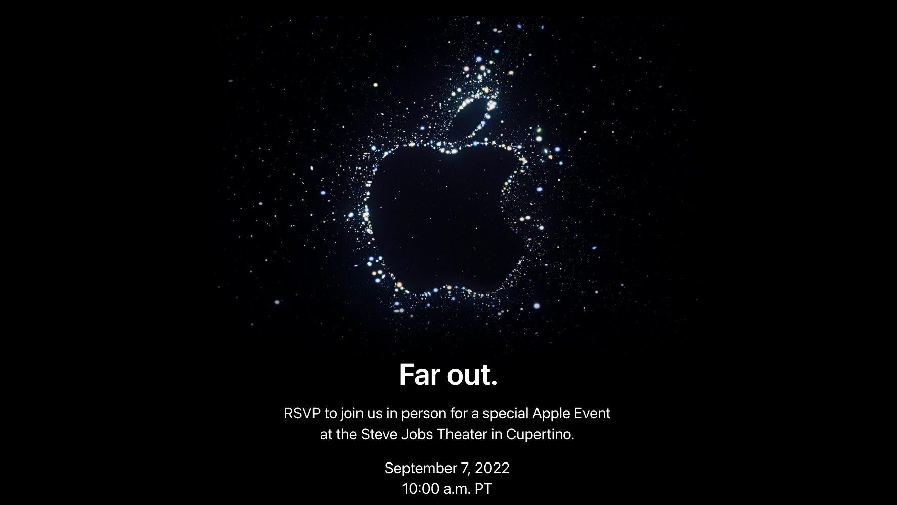 Apple chính thức gửi thư mời sự kiện “Far Out” vào 8/9 ra mắt iPhone 14, Apple Watch Series 8 và nhiều thứ khác