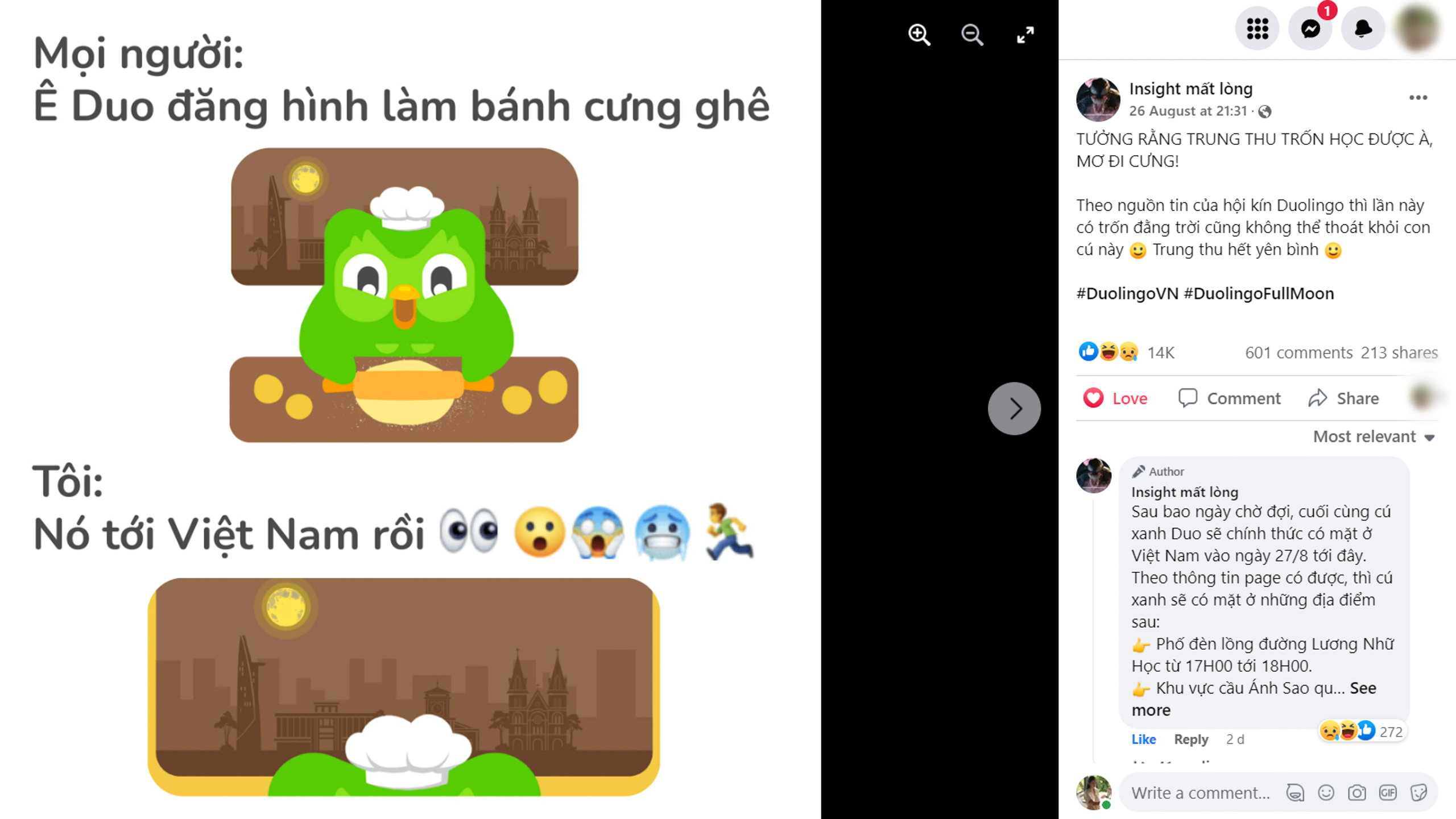 Duolingo lần đầu đến Việt Nam với những chiếc bánh Trung Thu nhắc nhở học ngoại ngữ