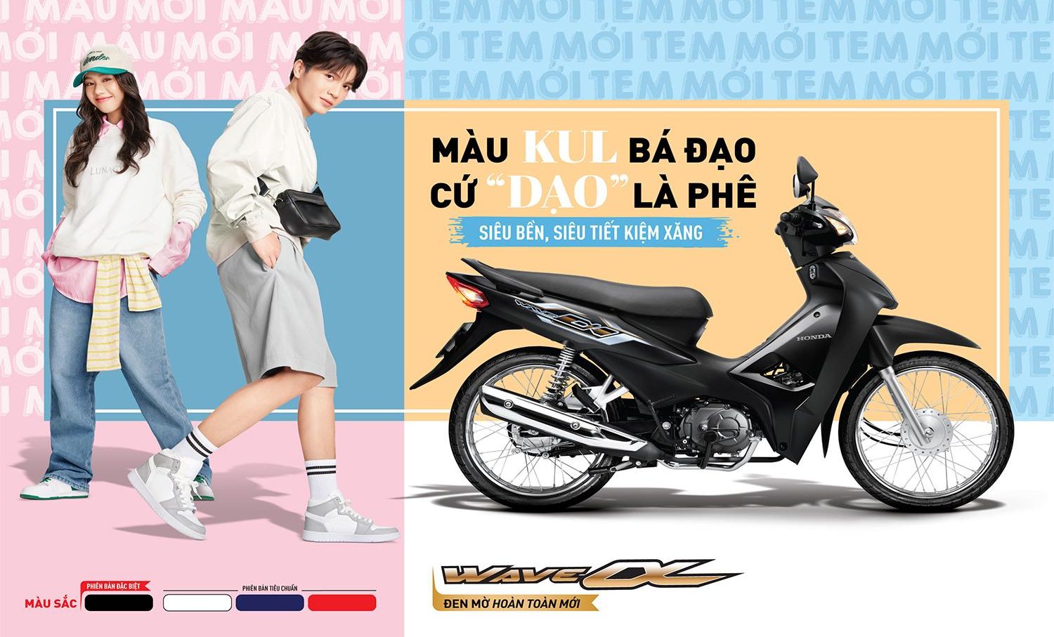 Honda ra mắt Wave Alpha 2023 tại Việt Nam với màu mới và tem mới