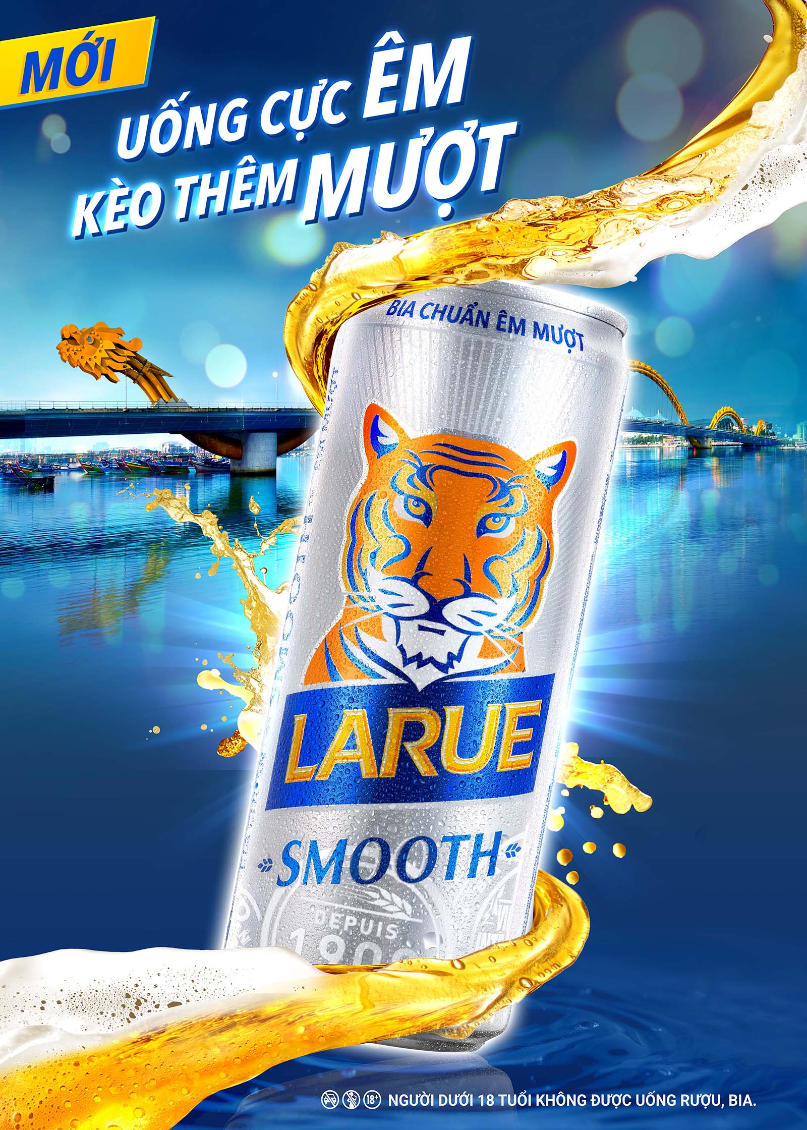 HEINEKEN Việt Nam ra mắt sản phẩm Larue Smooth mới, vị êm mượt sảng khoái và chất lượng đạt chuẩn HEINEKEN toàn cầu