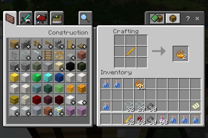 Hướng dẫn cách chế tạo các loại lọ thuốc phổ biến trong Minecraft