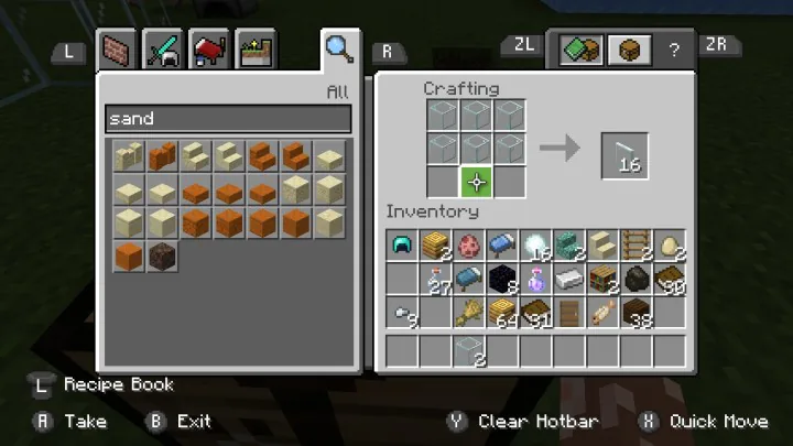 Hướng dẫn cách tạo kính trong game Minecraft