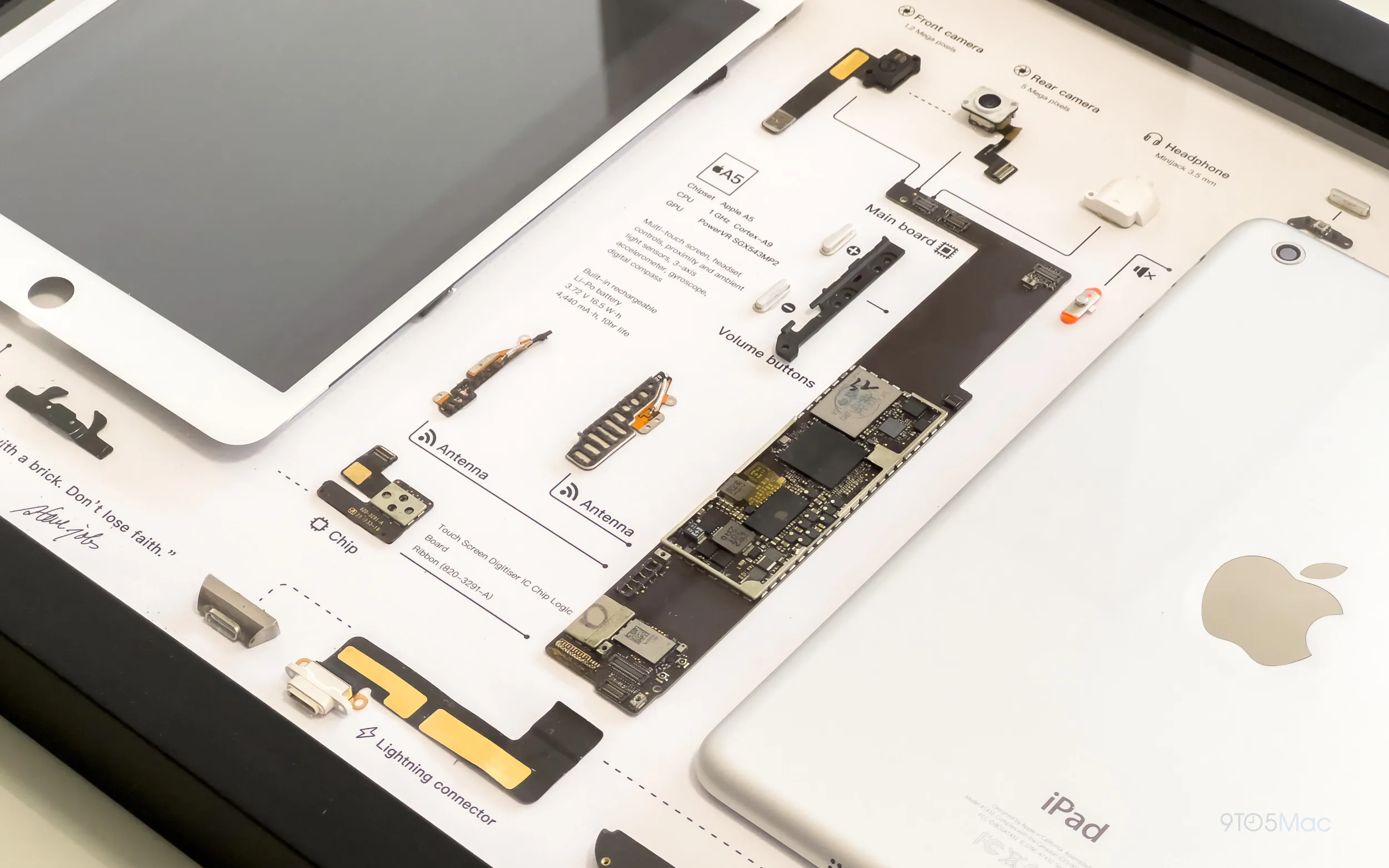 Trên tay bộ khung tranh linh kiện iPad Mini gen 1 từ GRID