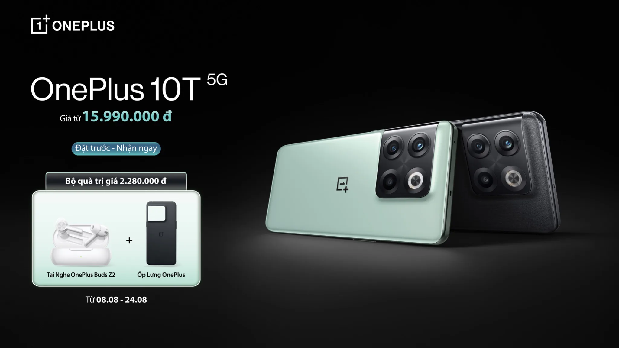 OnePlus 10T 5G ra mắt: Snapdragon 8+ Gen 1, sạc nhanh 150W, giá từ 15,990,000 VND