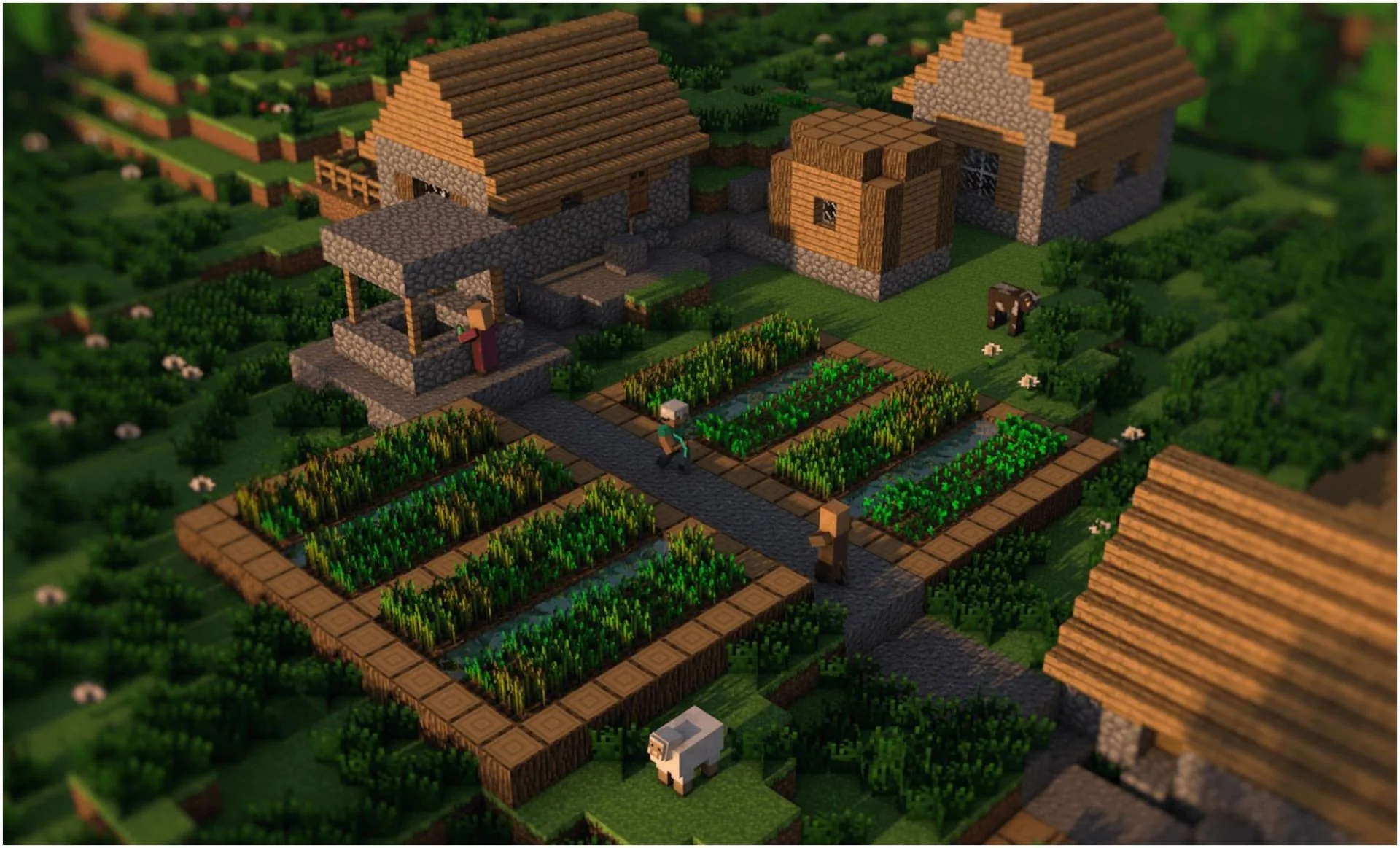 Cách tìm một ngôi làng trong game Minecraft