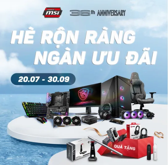 Loạt hoạt động ấn tượng Mừng kỷ niệm 36 năm thành lập của hãng phần cứng toàn cầu MSI