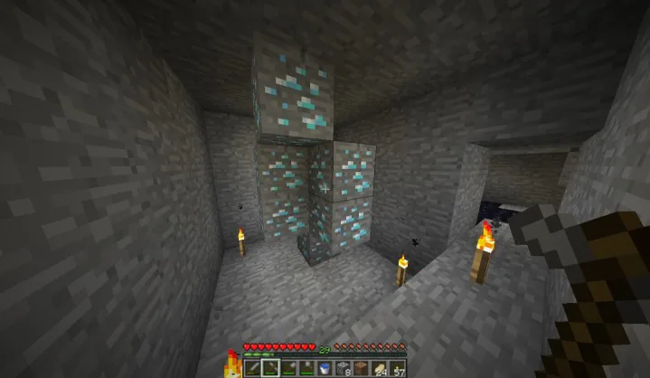 Hướng dẫn cách tìm kim cương trong game Minecraft