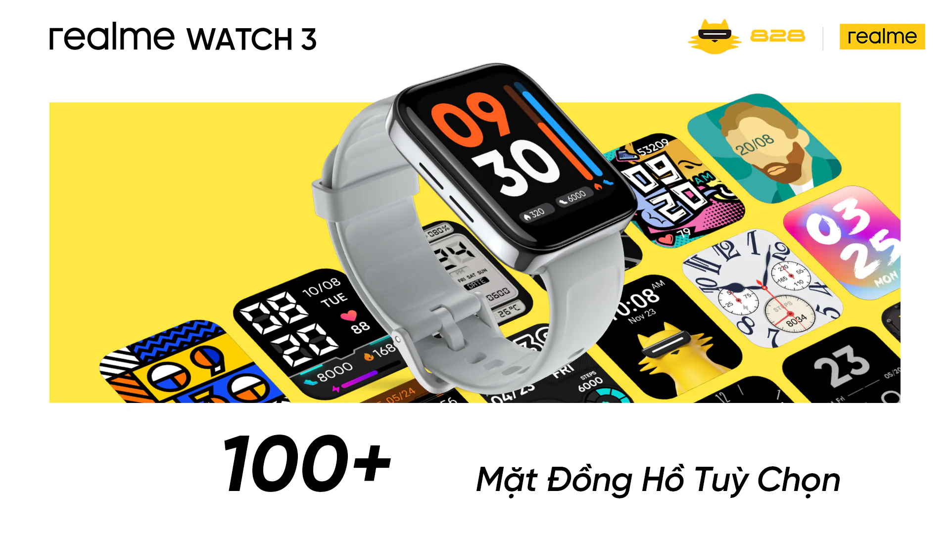 Smartwatch realme Watch 3 ra mắt thị trường Việt Nam - Nghe gọi ngay trên đồng hồ, màn hình ấn tượng