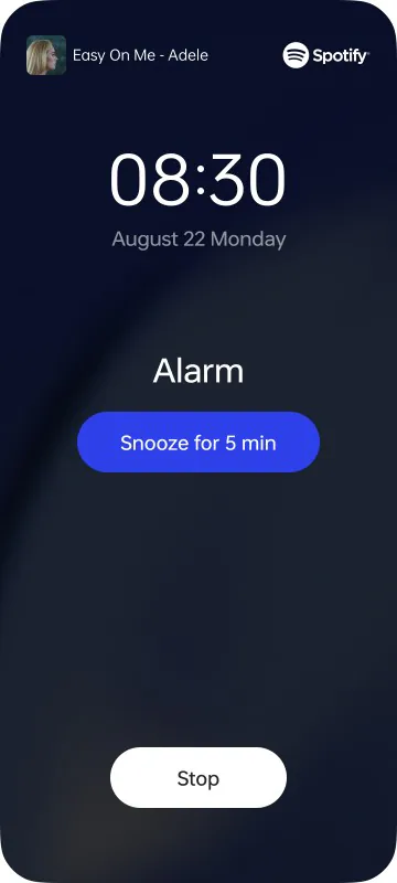 Spotify được tích hợp đặc biệt vào ColorOS 13, bao gồm cả widget trên màn hình Always On Display