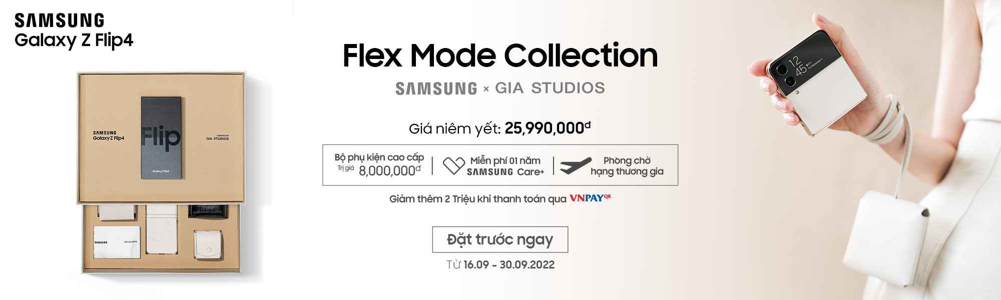 Samsung giới thiệu bộ sưu tập giới hạn Galaxy Z Flip4 Flex Mode Collection
