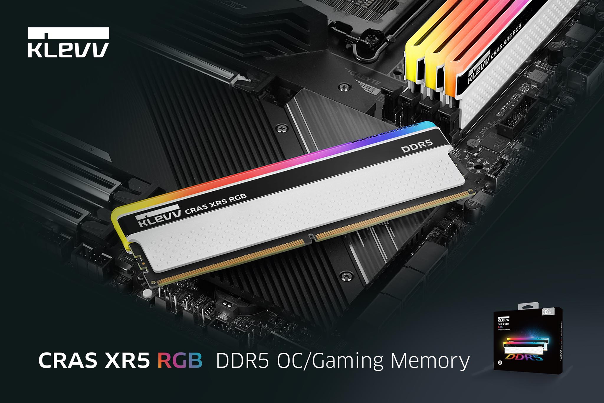 KLEVV hé lộ dòng bộ nhớ DDR5 dành cho game thủ CRAS XR5 RGB