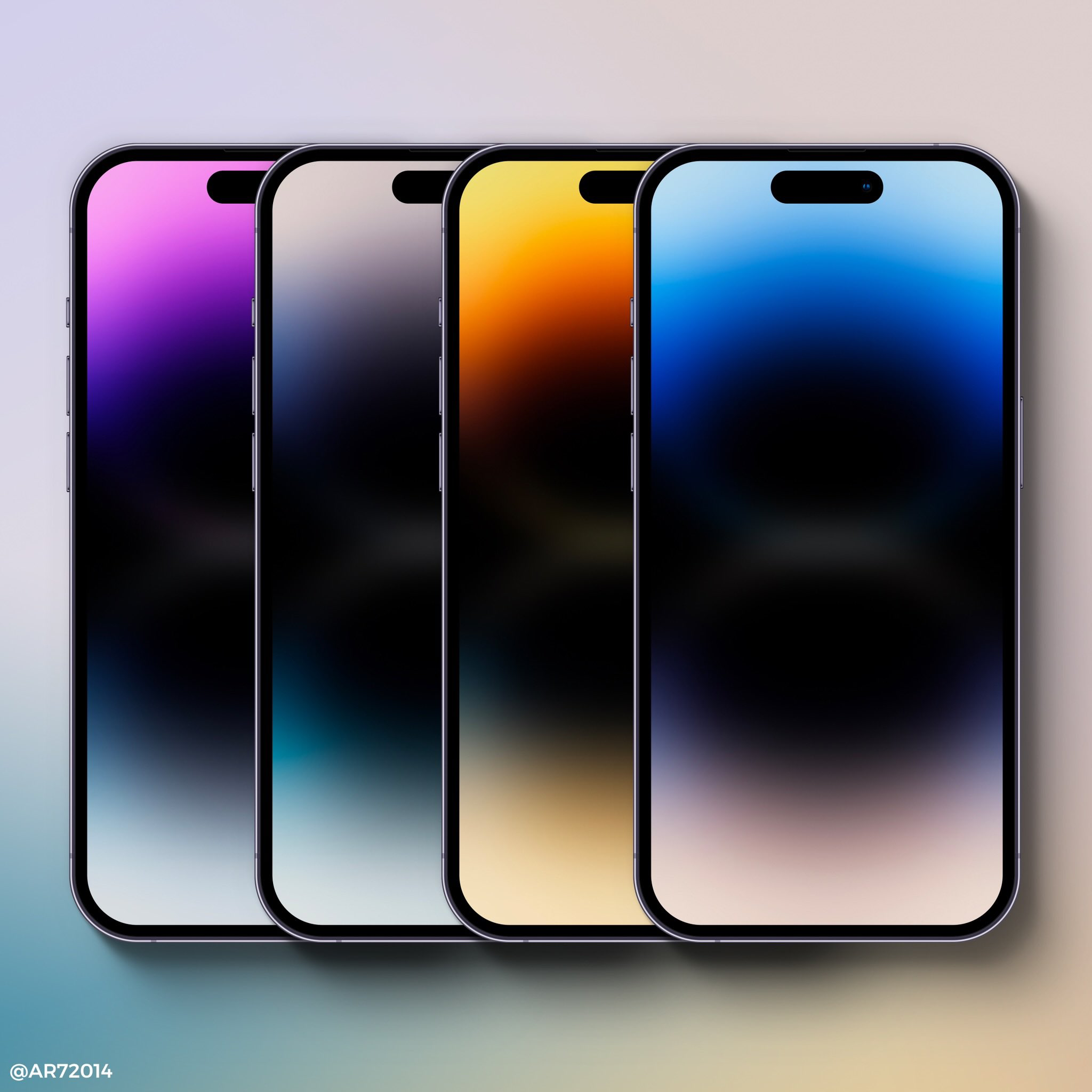 Hình nền iPhone 14 chủ đề hiệu ứng gradient