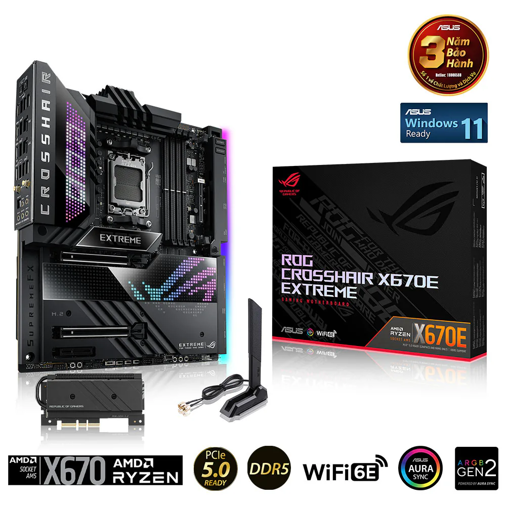 ASUS giới thiệu 5 bo mạch chủ AMD X670 mới: PCIe 5.0, DDR5, ASUS Q-Design,...