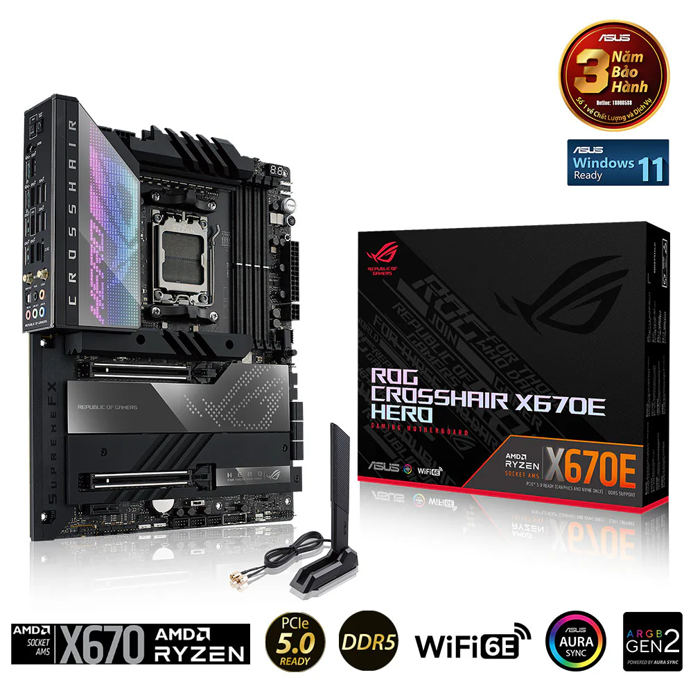 ASUS giới thiệu 5 bo mạch chủ AMD X670 mới: PCIe 5.0, DDR5, ASUS Q-Design,...