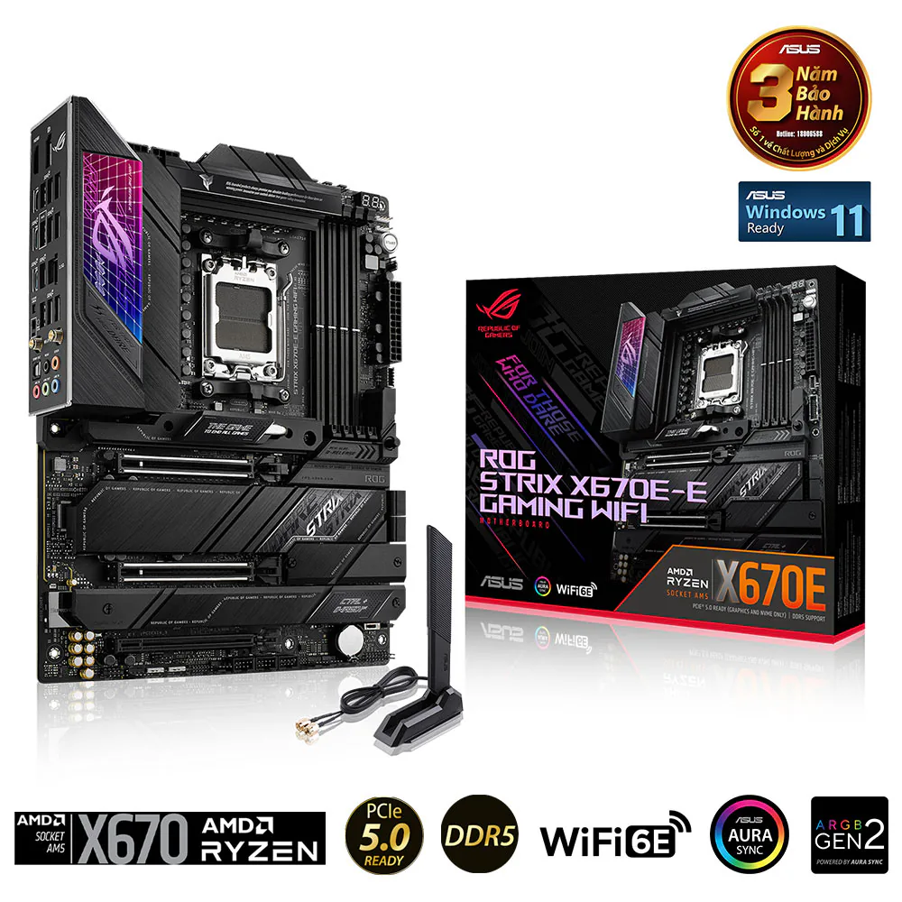 ASUS giới thiệu 5 bo mạch chủ AMD X670 mới: PCIe 5.0, DDR5, ASUS Q-Design,...