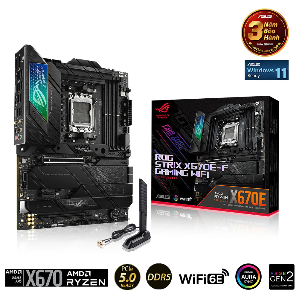 ASUS giới thiệu 5 bo mạch chủ AMD X670 mới: PCIe 5.0, DDR5, ASUS Q-Design,...
