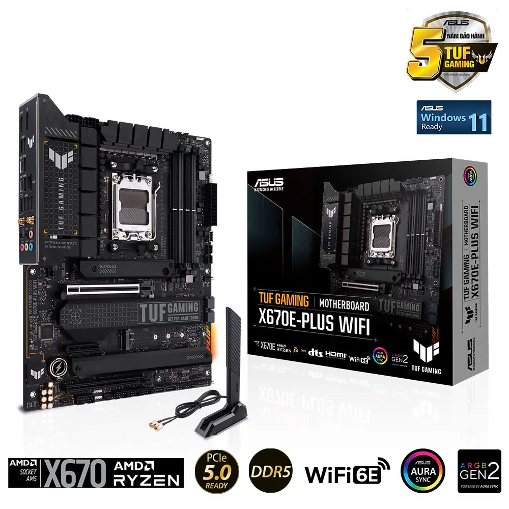 ASUS giới thiệu 5 bo mạch chủ AMD X670 mới: PCIe 5.0, DDR5, ASUS Q-Design,...