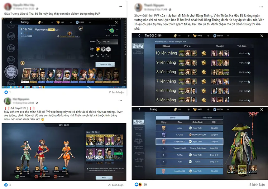 Game thủ Dynasty Warriors: Overlords “mất ăn mất ngủ” leo top PvP Độc Bộ Tranh Phong