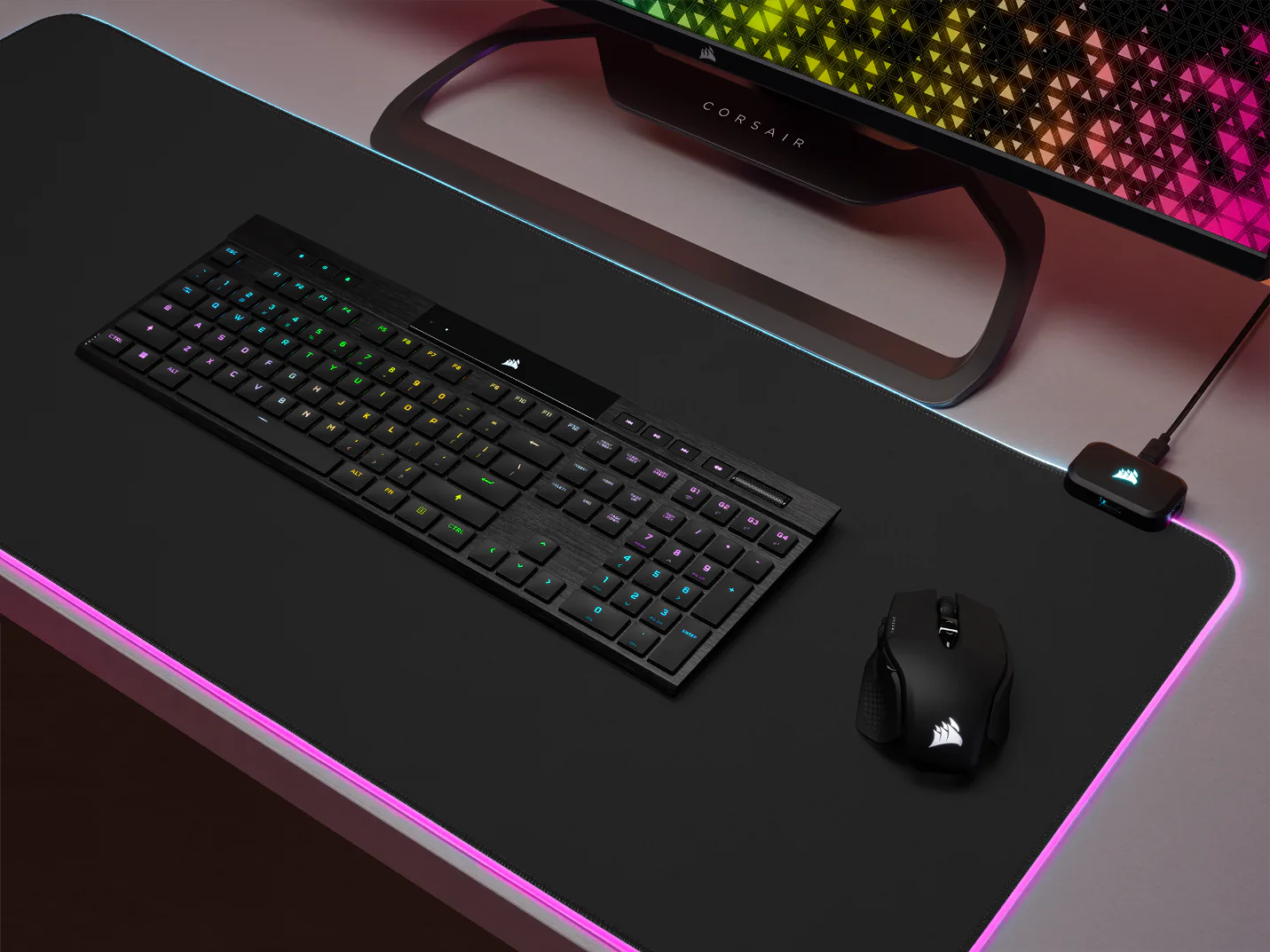 Bàn phím cơ không dây siêu mỏng CORSAIR K100 AIR ra mắt