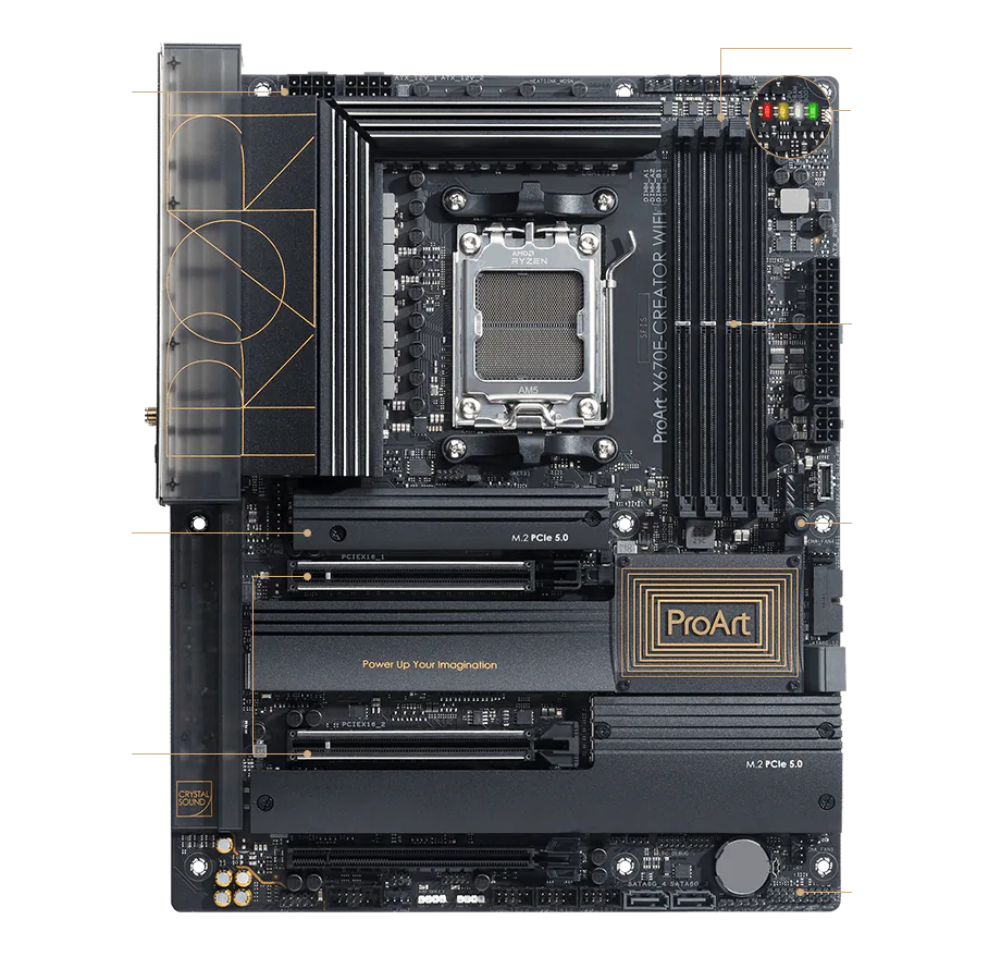 ASUS giới thiệu 5 bo mạch chủ AMD X670 mới: PCIe 5.0, DDR5, ASUS Q-Design,...