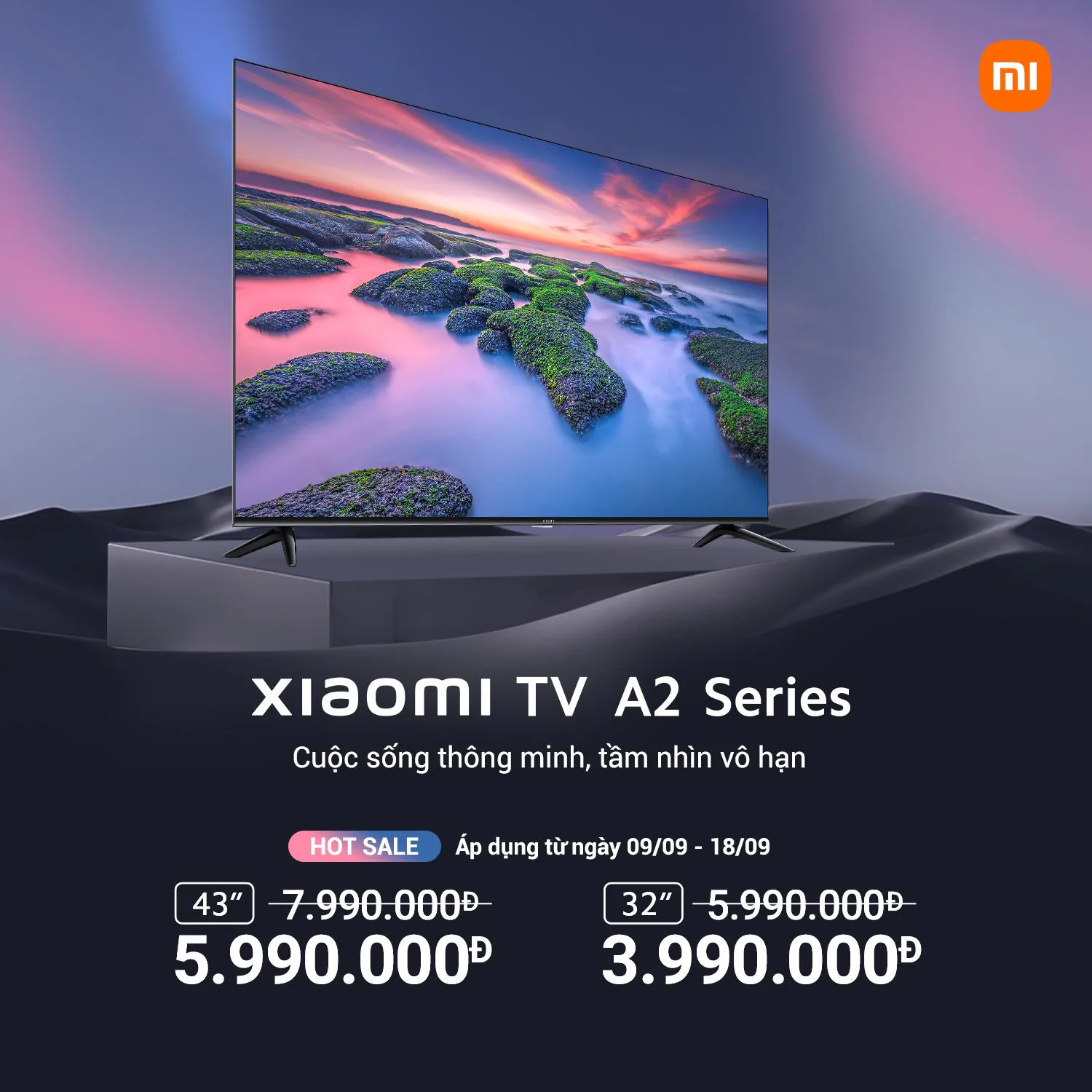 Xiaomi TV A2 43 inch và 32 inch ra mắt với ưu đãi giảm ngay 2 triệu