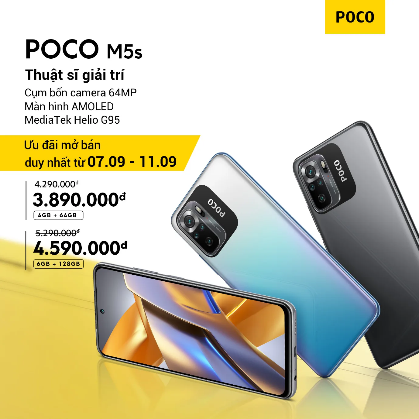 Bộ đôi POCO M5 và POCO M5s chính thức ra mắt tại thị trường Việt Nam