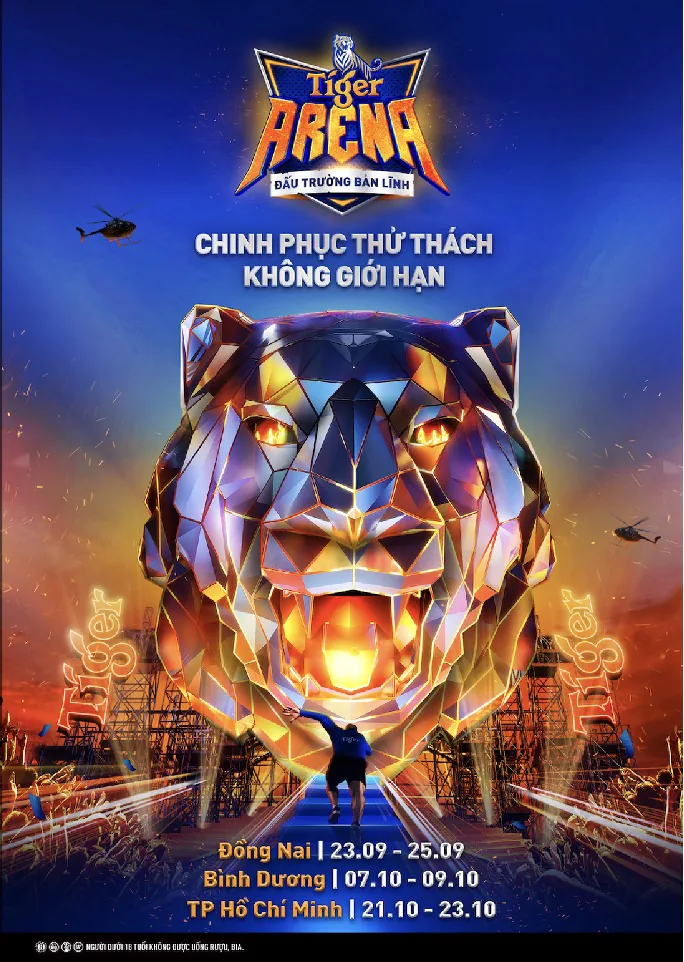 Đấu Trường Bản Lĩnh Tiger Arena lần đầu tiên ra mắt với chuỗi thử thách độc lạ nhất Việt Nam