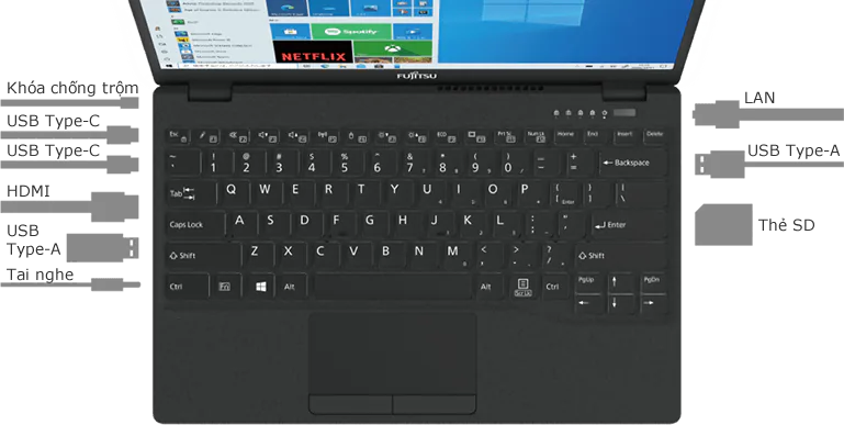 Fujitsu ra mắt dòng notebook siêu nhẹ UH-X Series chạy Intel EVO mới nhất