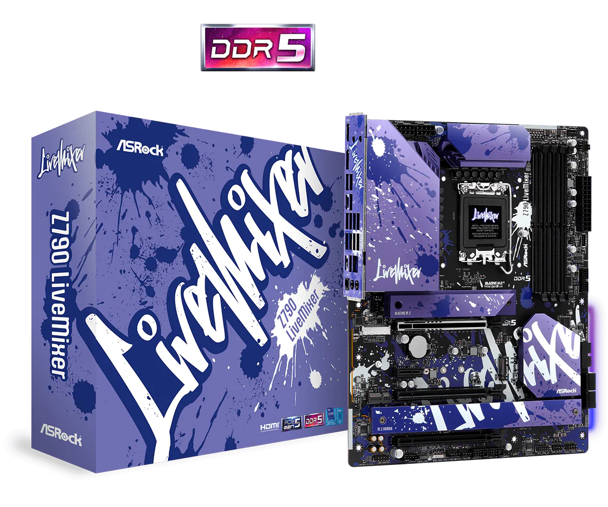 ASRock ra mắt dòng sản phẩm bo mạch chủ LiveMixer dành cho Streamer