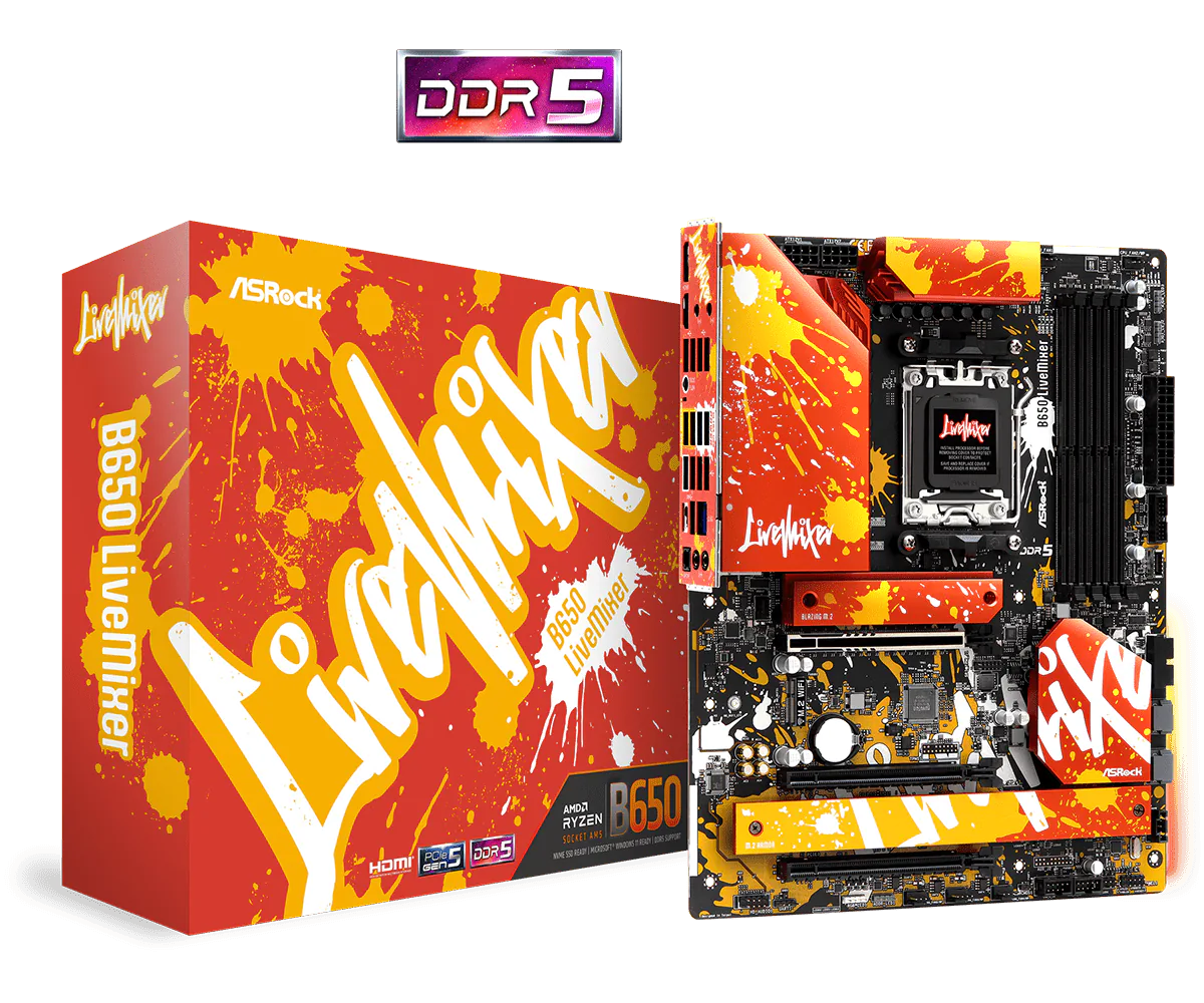 ASRock ra mắt dòng sản phẩm bo mạch chủ LiveMixer dành cho Streamer
